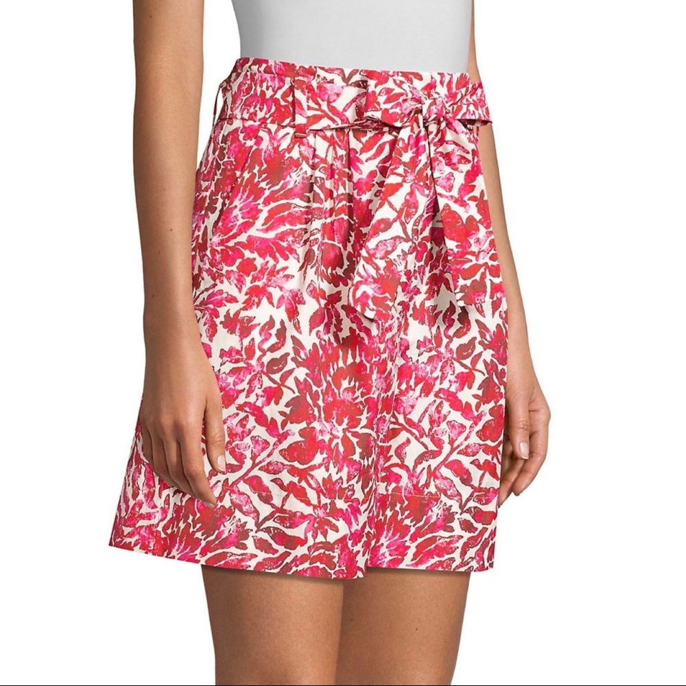 NEW WEEKEND MAX MARA FLORAL PRINT HIGH-WAISTED BERMUDA SHORTS - Picture 4 of 10